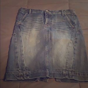 Jean skirt express size 4. Denim.